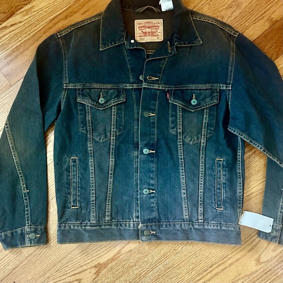 Vintage New Old Stock Levi's Men's Trucker Jacket Rust 705070604 Men’s Medium - Picture 1 of 13